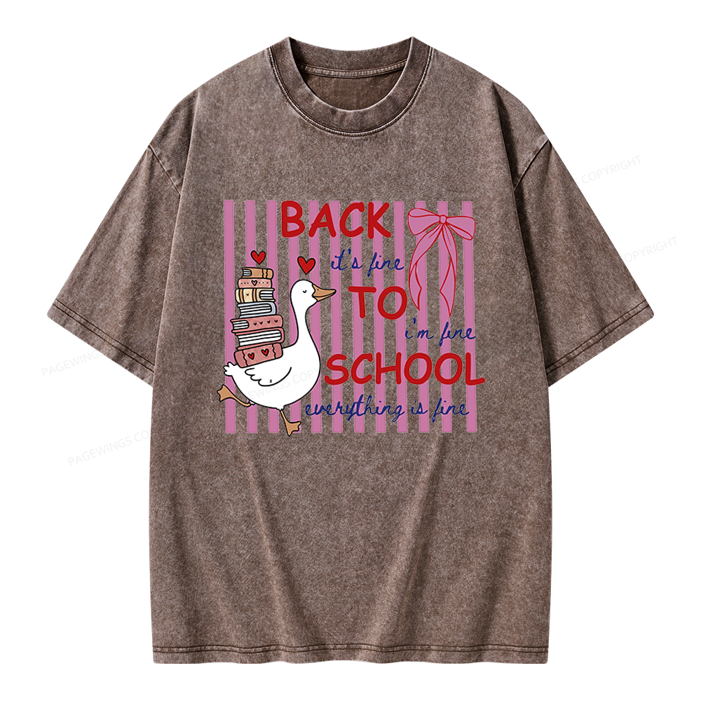Pagewings Silly Goose Unisex Washed T-shirt