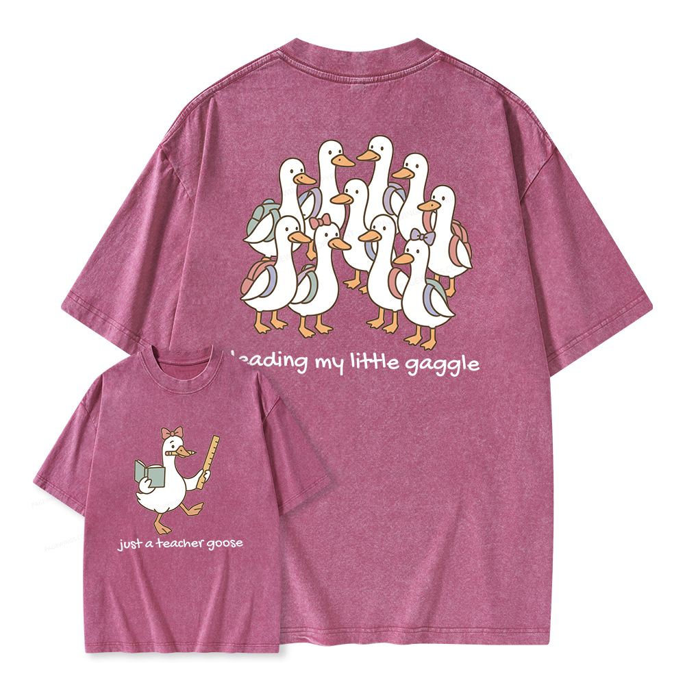 Pagewings Back to School Unisex Washed T-shirt