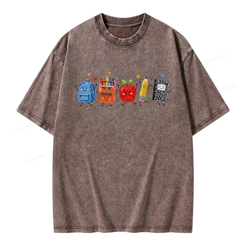 Pagewings It's a Good Day for Learning Unisex Washed T-shirt