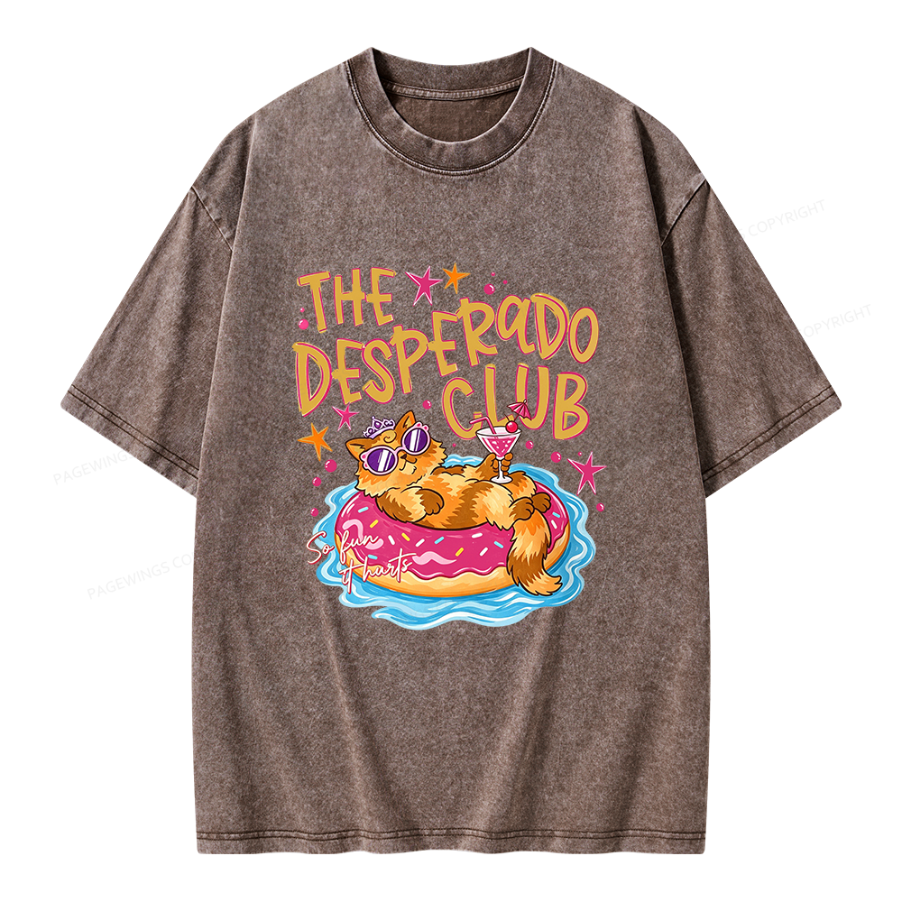 Pagewings Princess Donut Preppy Summer Unisex Washed T-shirt