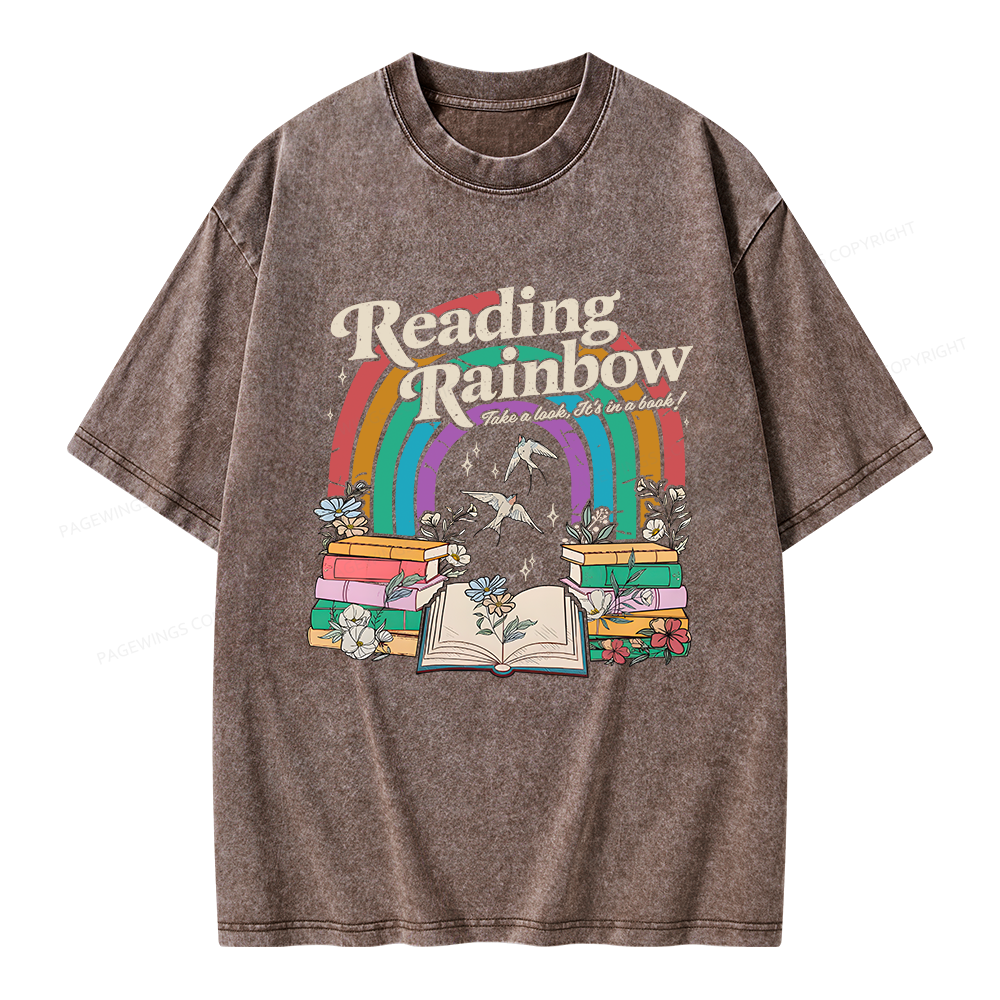 Pagewings Take A Look It's In A Book Unisex Washed T-shirt