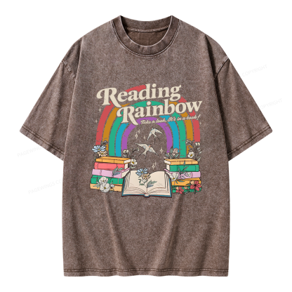 Pagewings Take A Look It's In A Book Unisex Washed T-shirt