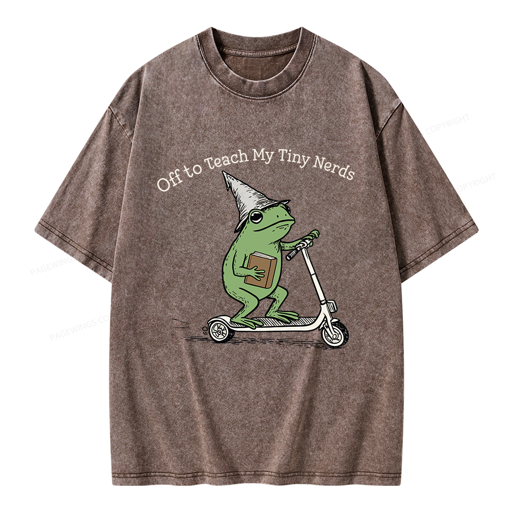 Pagewings Back to School Unisex Washed T-shirt