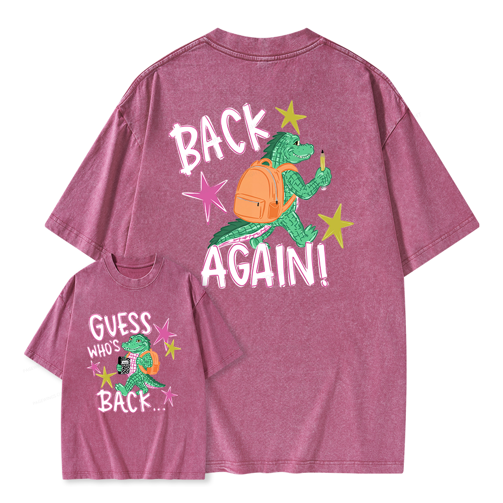 Pagewings First Day Of School Unisex Washed T-shirt