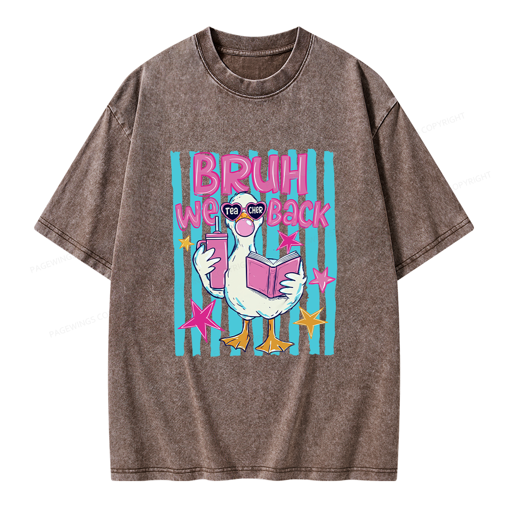 Pagewing Back To School Unisex Washed T-shirt