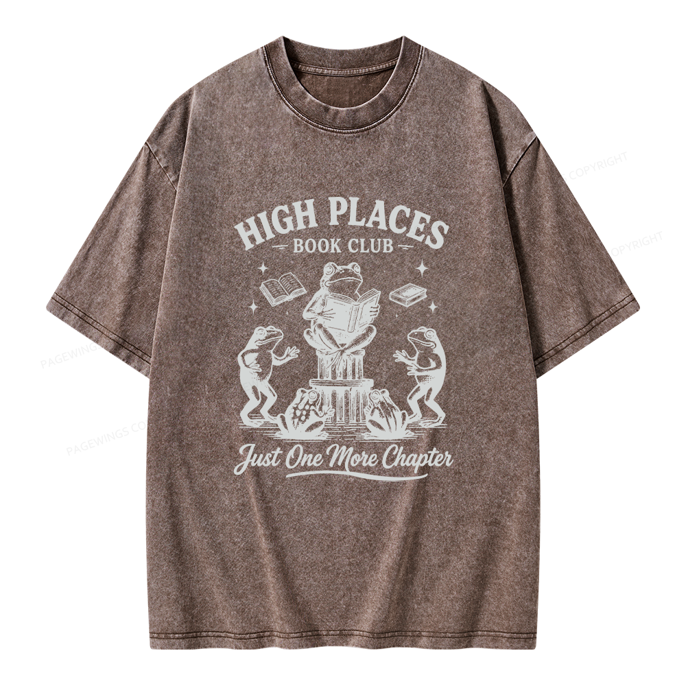 Pagewing Just One More Chapter Unisex Washed T-shirt