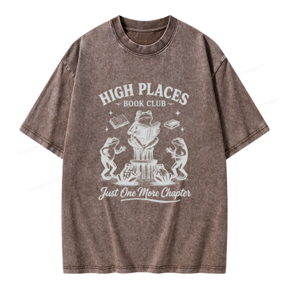 Pagewing Just One More Chapter Unisex Washed T-shirt