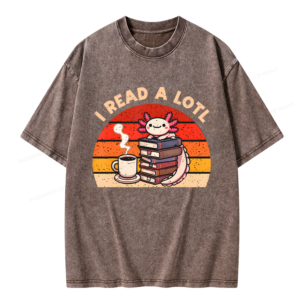 Pagewing I Read A Lotl Unisex Washed T-shirt
