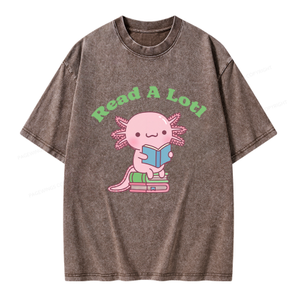 Pagewing Read A Lotl Unisex Washed T-shirt