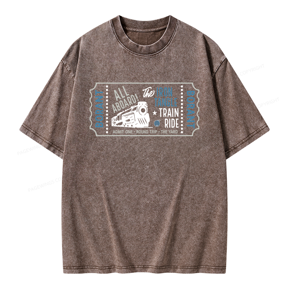 Pagewing Sci Fi Books Lover Unisex Washed T-shirt