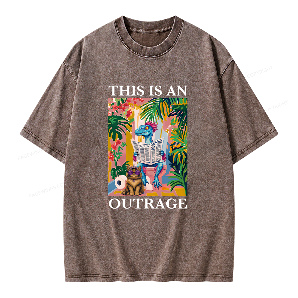 Pagewing Sci Fi Books Lover Unisex Washed T-shirt