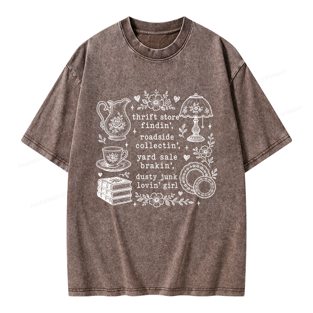 Pagewing Antique Lover Unisex Washed T-shirt