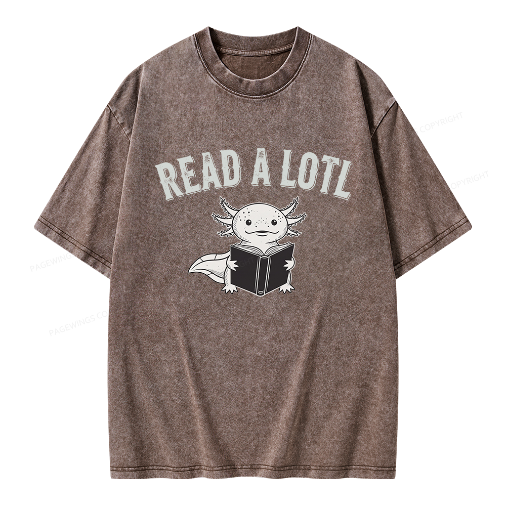 Pagewing Read A Lotl Unisex Washed T-shirt