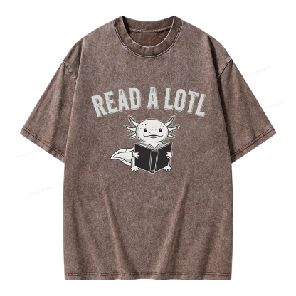 Pagewing Read A Lotl Unisex Washed T-shirt