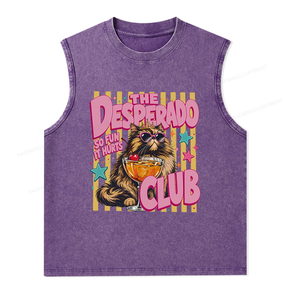 Pagewings Desperado Club15996 Bookish Unisex Washed Tank Top