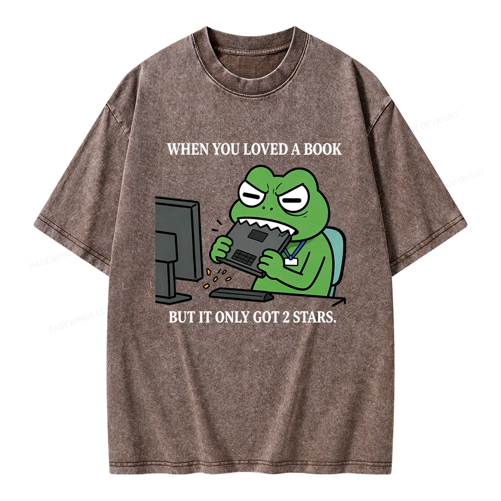 Pagewing When You Loved a Book Unisex Washed T-shirt