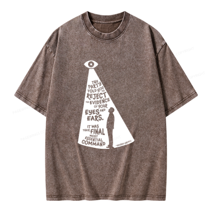 Pagewings Dystopia Quote Unisex Washed T-shirt