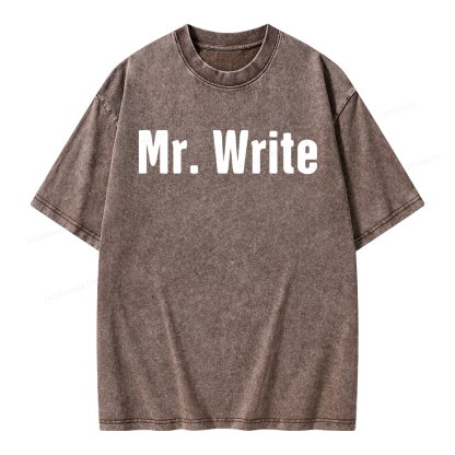 Pagewing Funny Novelist Writer Unisex Washed T-shirt