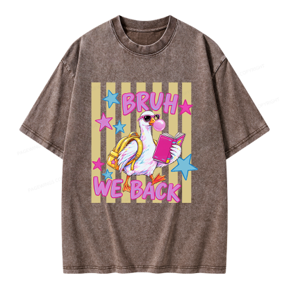 Pagewing Back To School Goose Unisex Washed T-shirt