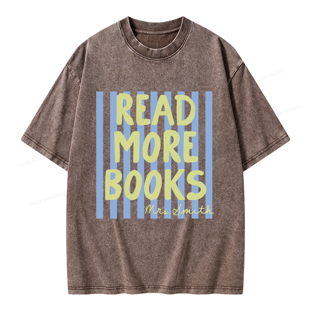 Pagewing Personalized Reading Unisex Washed T-shirt