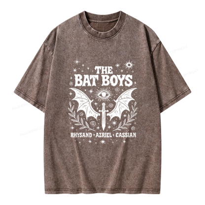 Pagewing Reading Fantasy Bookish Unisex Washed T-shirt