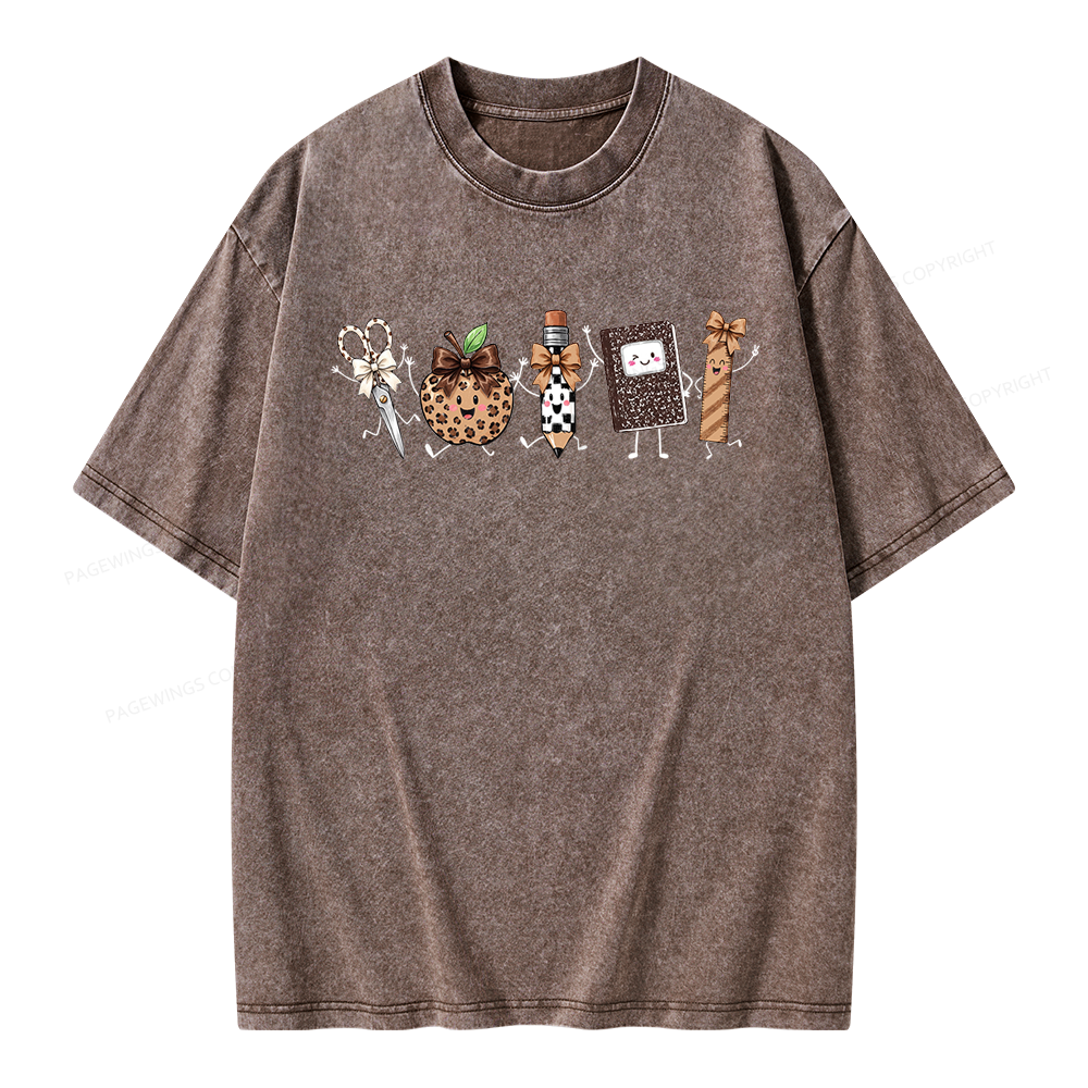 Pagewings It's a Good Day for Learning Unisex Washed T-shirt