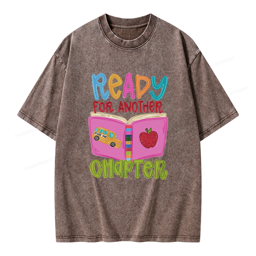 Pagewings Ready for Another Chapter Unisex Washed T-shirt