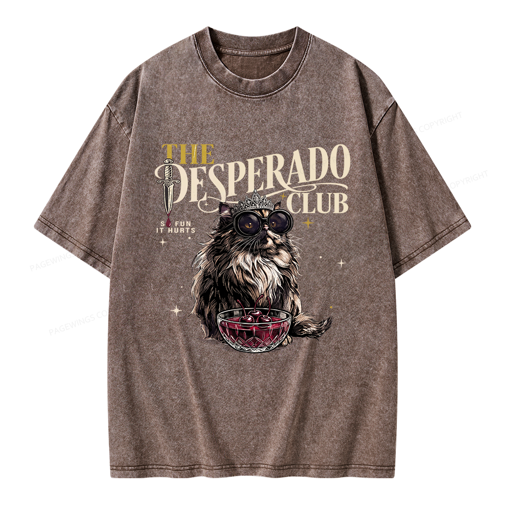 Pagewings The Desperado Club Unisex Washed T-shirt