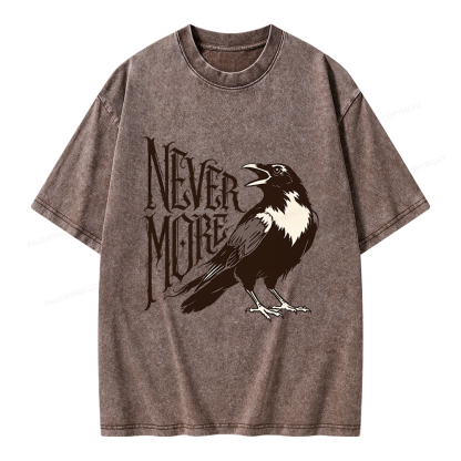 Pagewing Nevermore Unisex Washed T-shirt