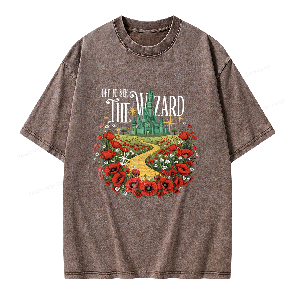 Pagewings Fantasy Books Lover Unisex Washed T-shirt