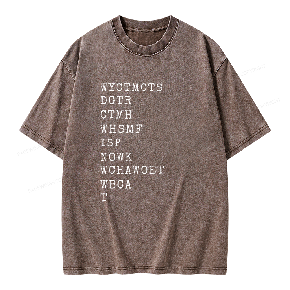 Pagewings Will You Come To My Cottage This Summer Unisex Washed T-shirt