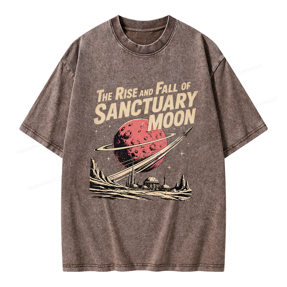 Pagewing Sanctuary Moon Unisex Washed T-shirt
