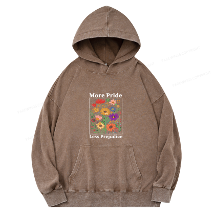 Pagewings More Pride Less Prejudice15752 Book Unisex Washed Hoodie