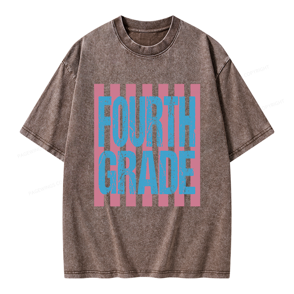 Pagewings Personalized First Day Of School Unisex Washed T-shirt