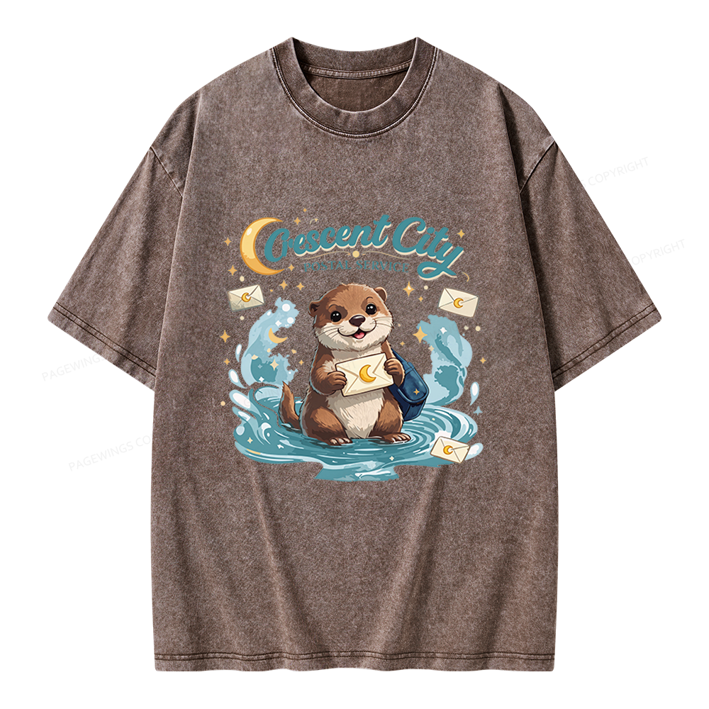 Pagewings Fantasy Book Lover Unisex Washed T-shirt