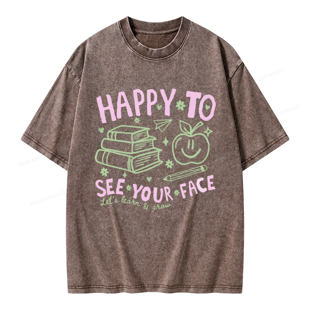 Pagewings Back to School Unisex Washed T-shirt
