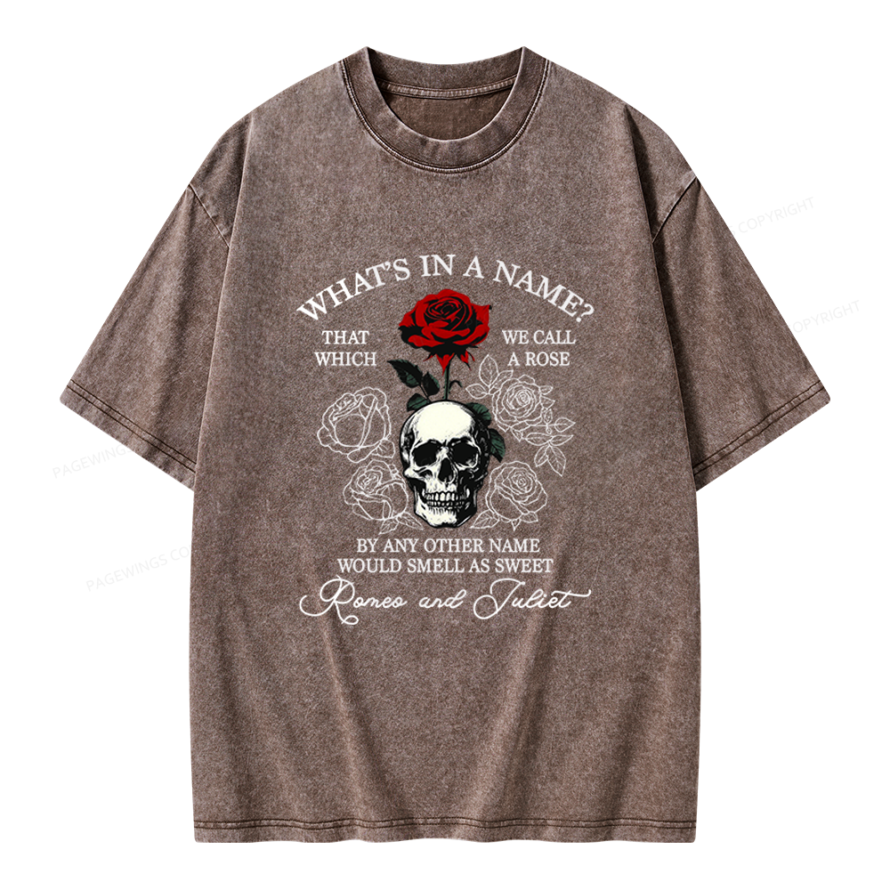 Pagewings Romance Book Unisex Washed T-shirt