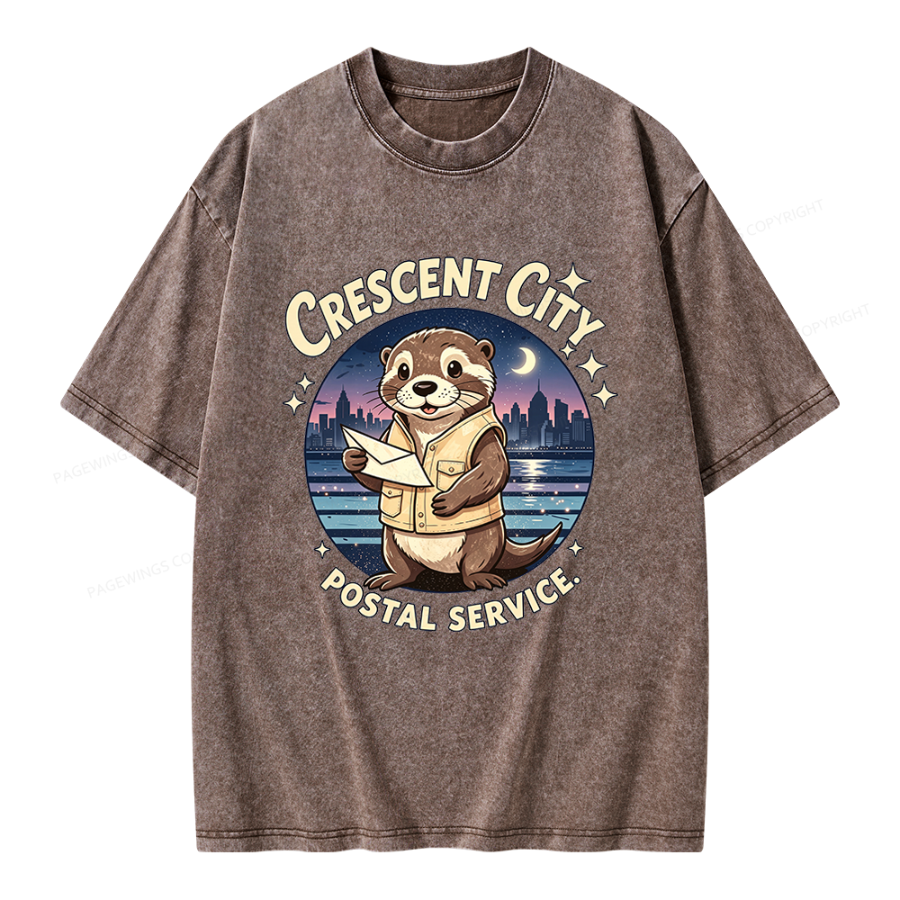 Pagewings Fantasy Reader Unisex Washed T-shirt