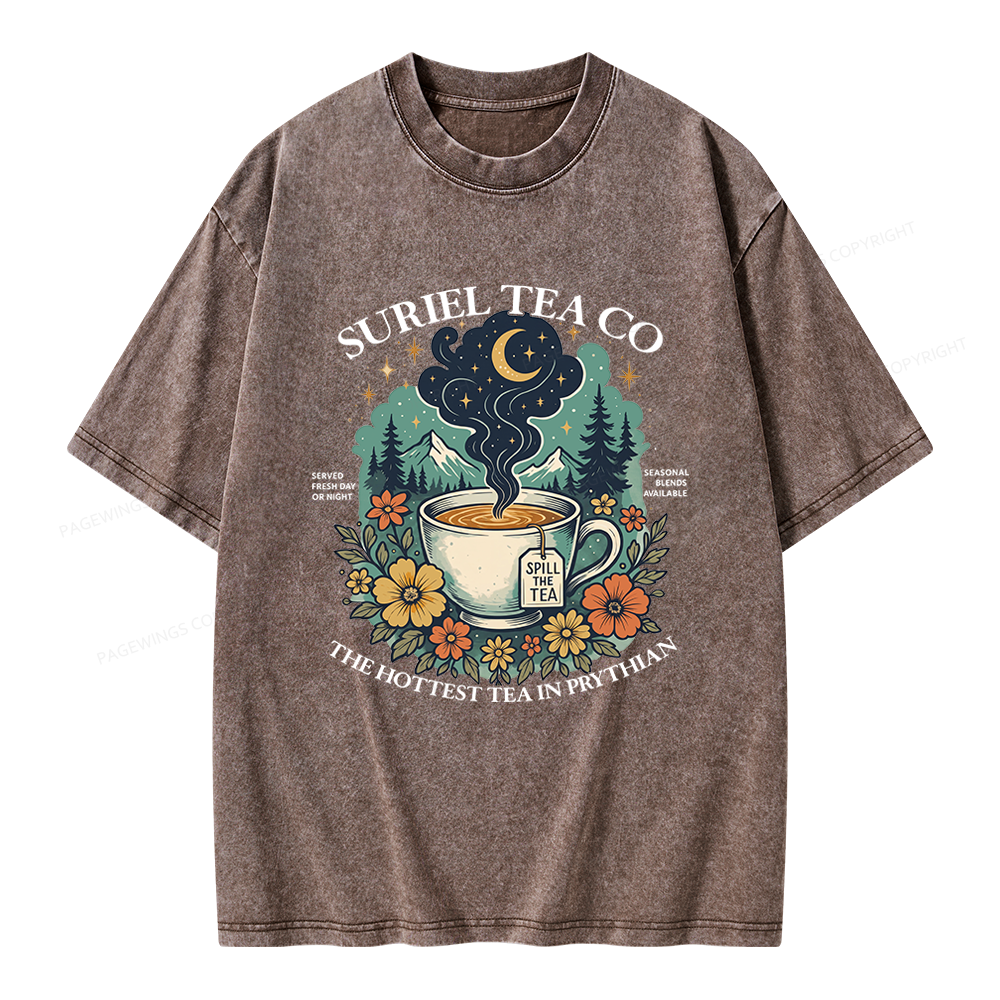 Pagewings Fantasy Bookish Unisex Washed T-shirt
