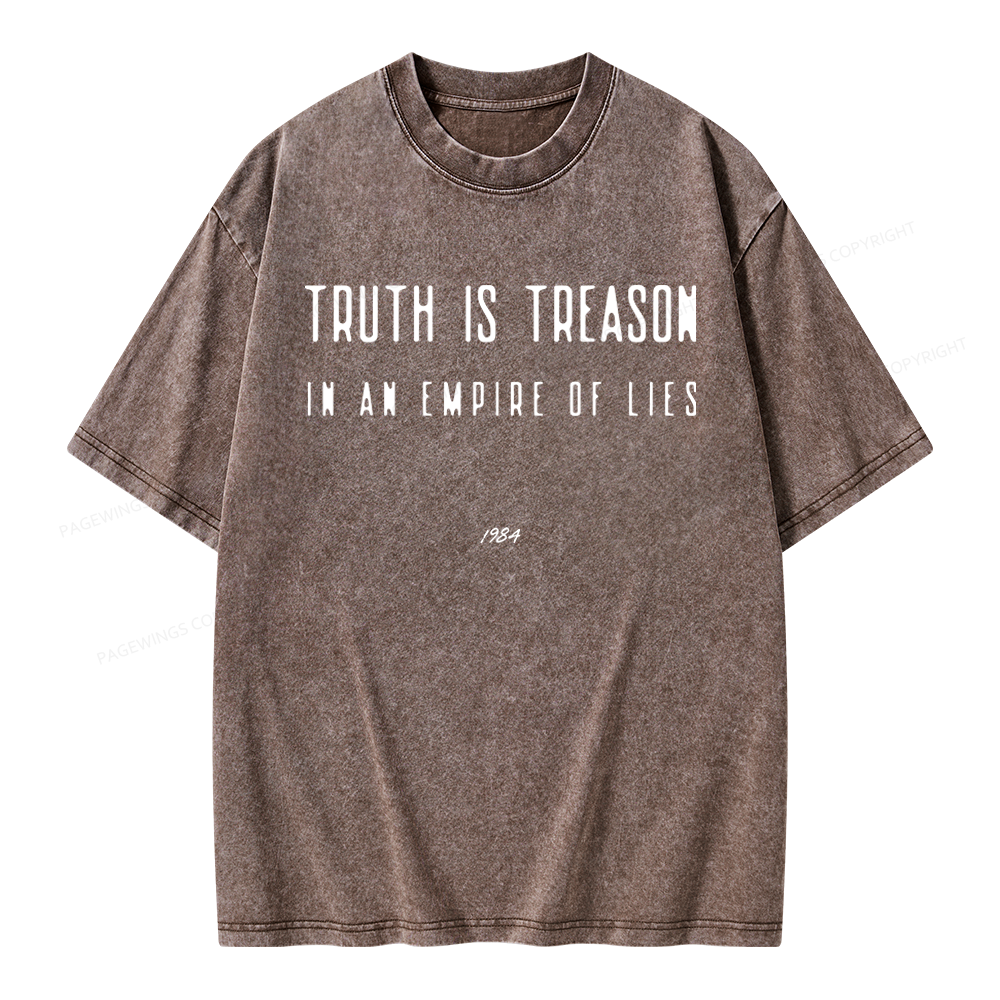 Pagewings Dystopian Book Lover Unisex Washed T-shirt