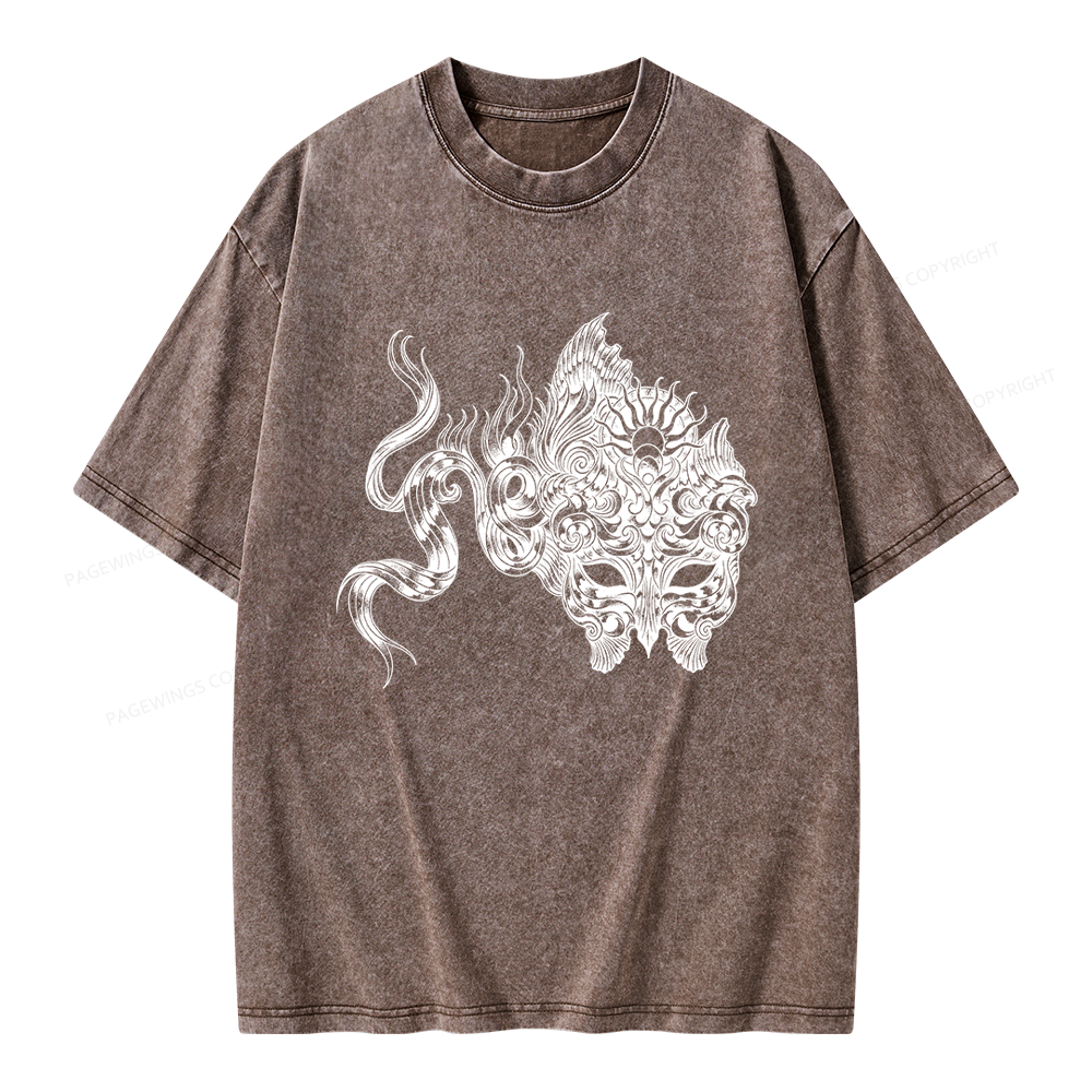 Pagewings Fantasy Bookish Unisex Washed T-shirt