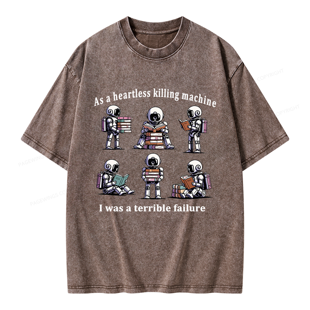 Pagewings Sci Fi Bookish Unisex Washed T-shirt
