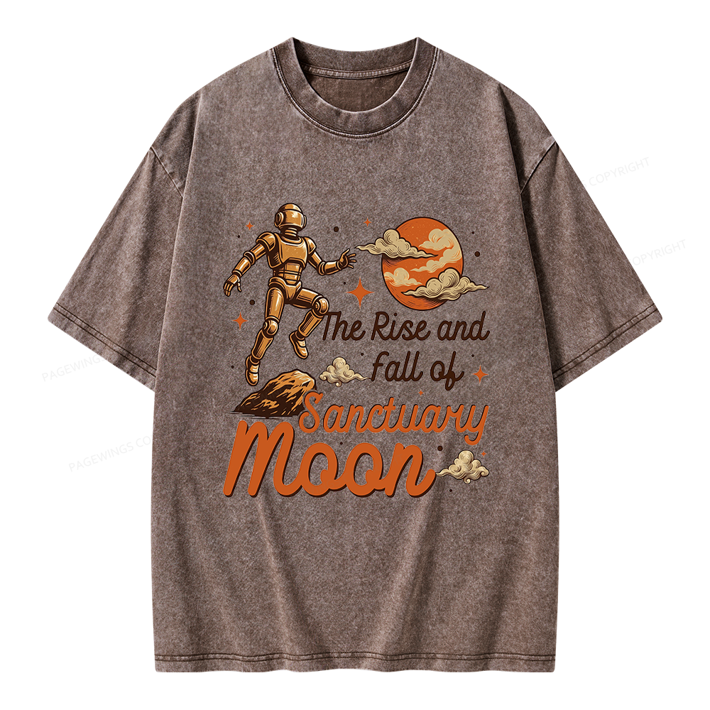 Pagewings Sci Fi Bookish Unisex Washed T-shirt