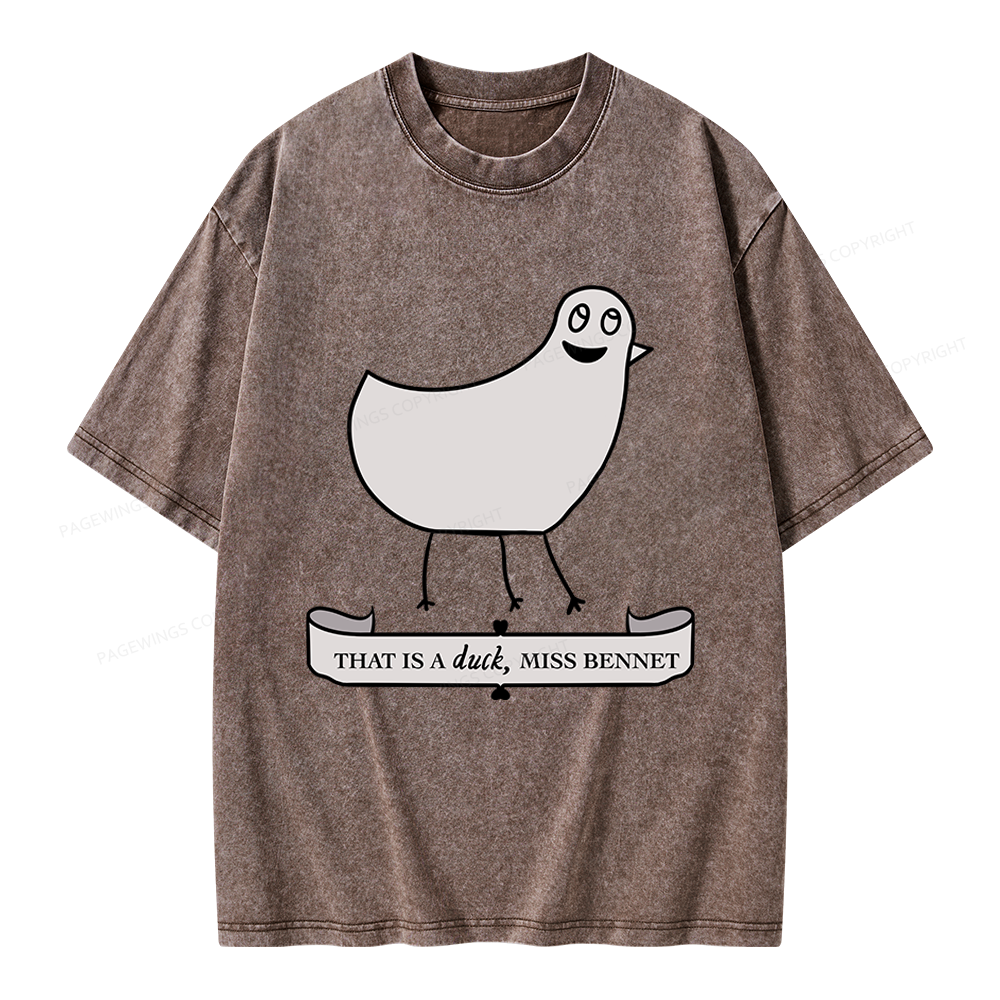 Pagewings That Is A Duck Unisex Washed T-shirt