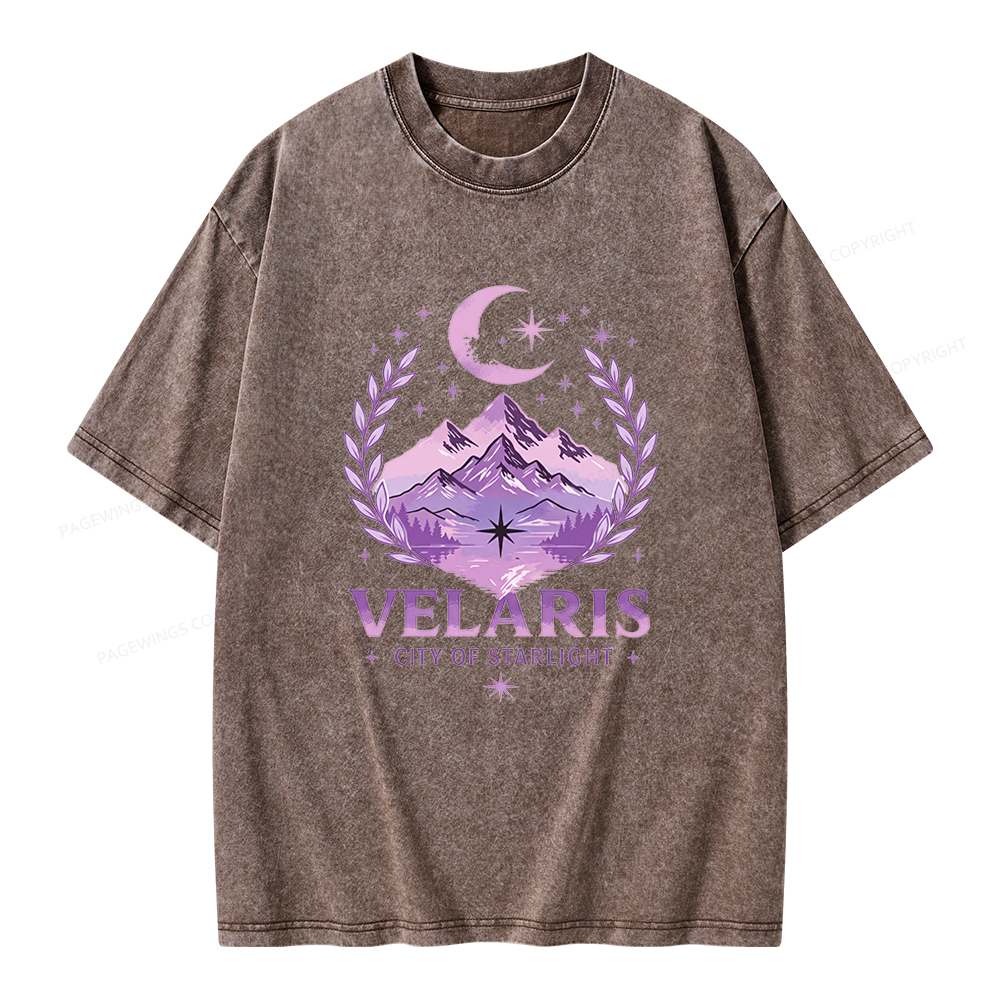 Pagewings Fantasy Book Lover Unisex Washed T-shirt