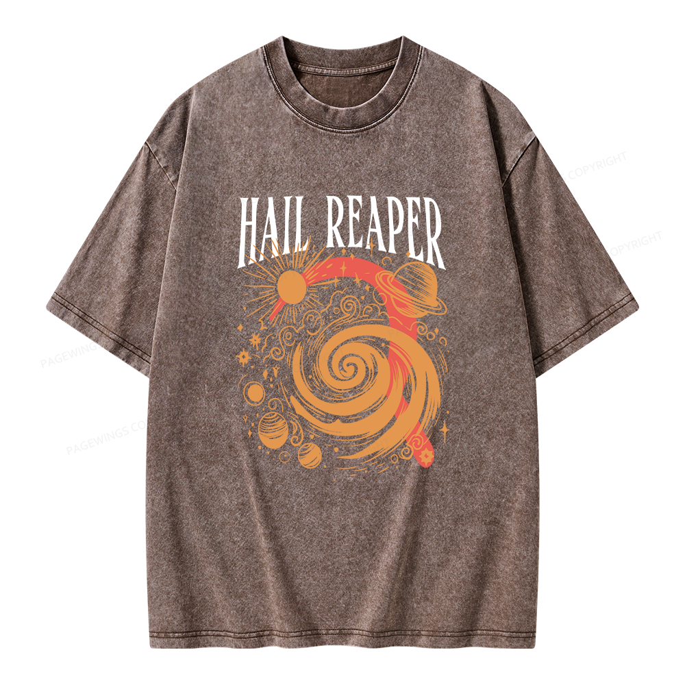 Pagewings Sci‑Fi Nerd Unisex Washed T-shirt