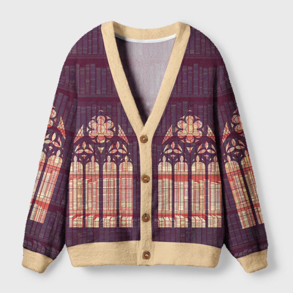 Pagewings Library Light Knit Unisex Cardigan Sweaters