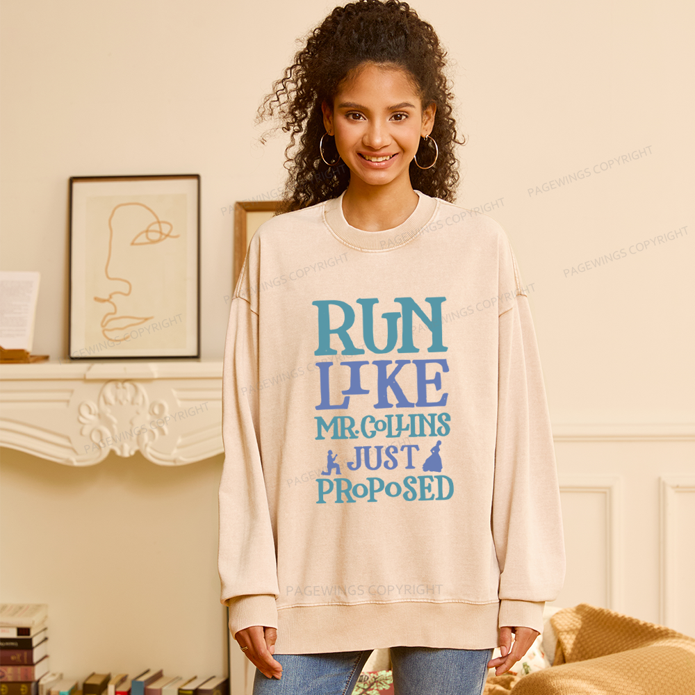 Pagewings Love Book Fan Unisex Washed Sweatshirt
