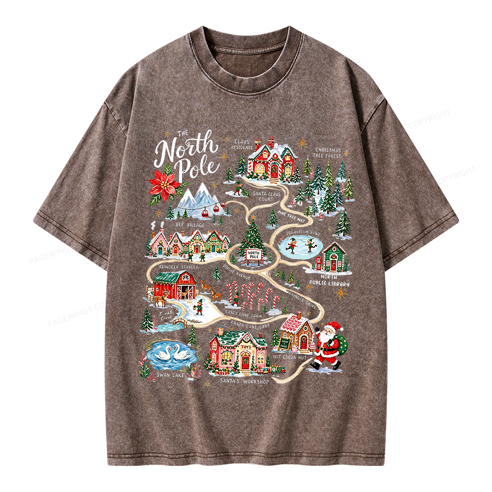 Pagewings Christmas Unisex Washed T-shirt