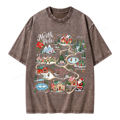 Pagewings Christmas Unisex Washed T-shirt